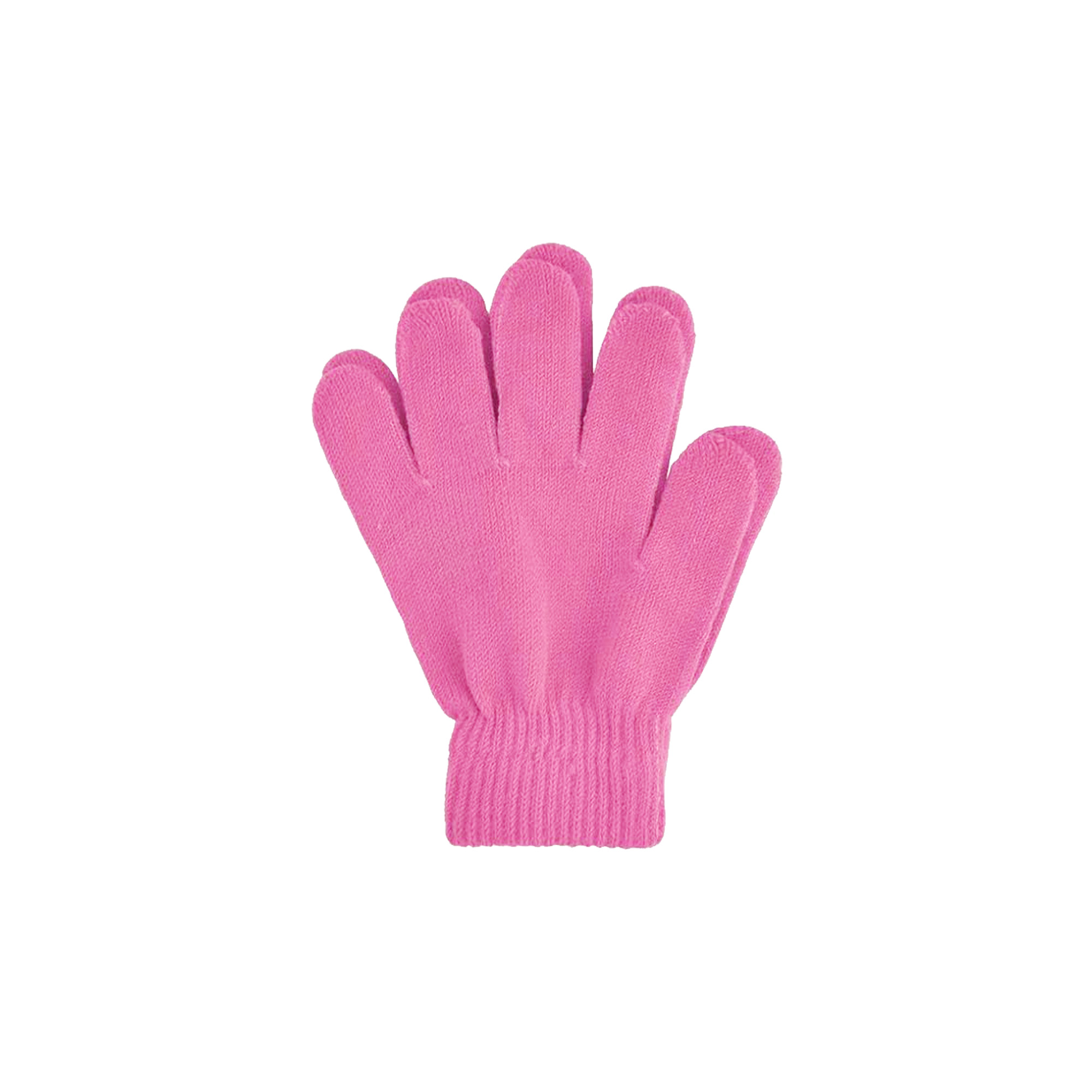 Kids Plain Knitted Gloves with Woven Label - Image 11