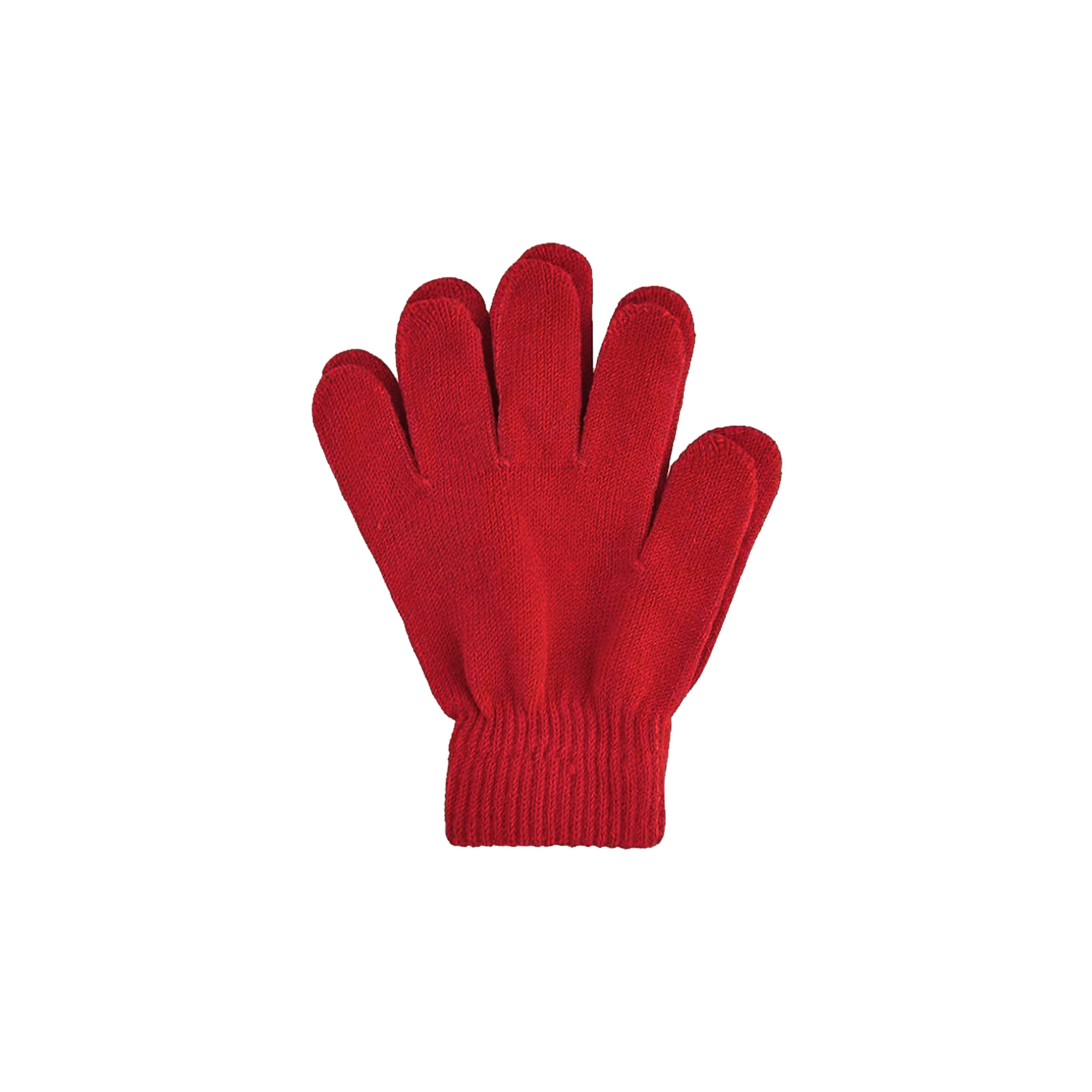 Kids Plain Knitted Gloves with Woven Label - Image 14