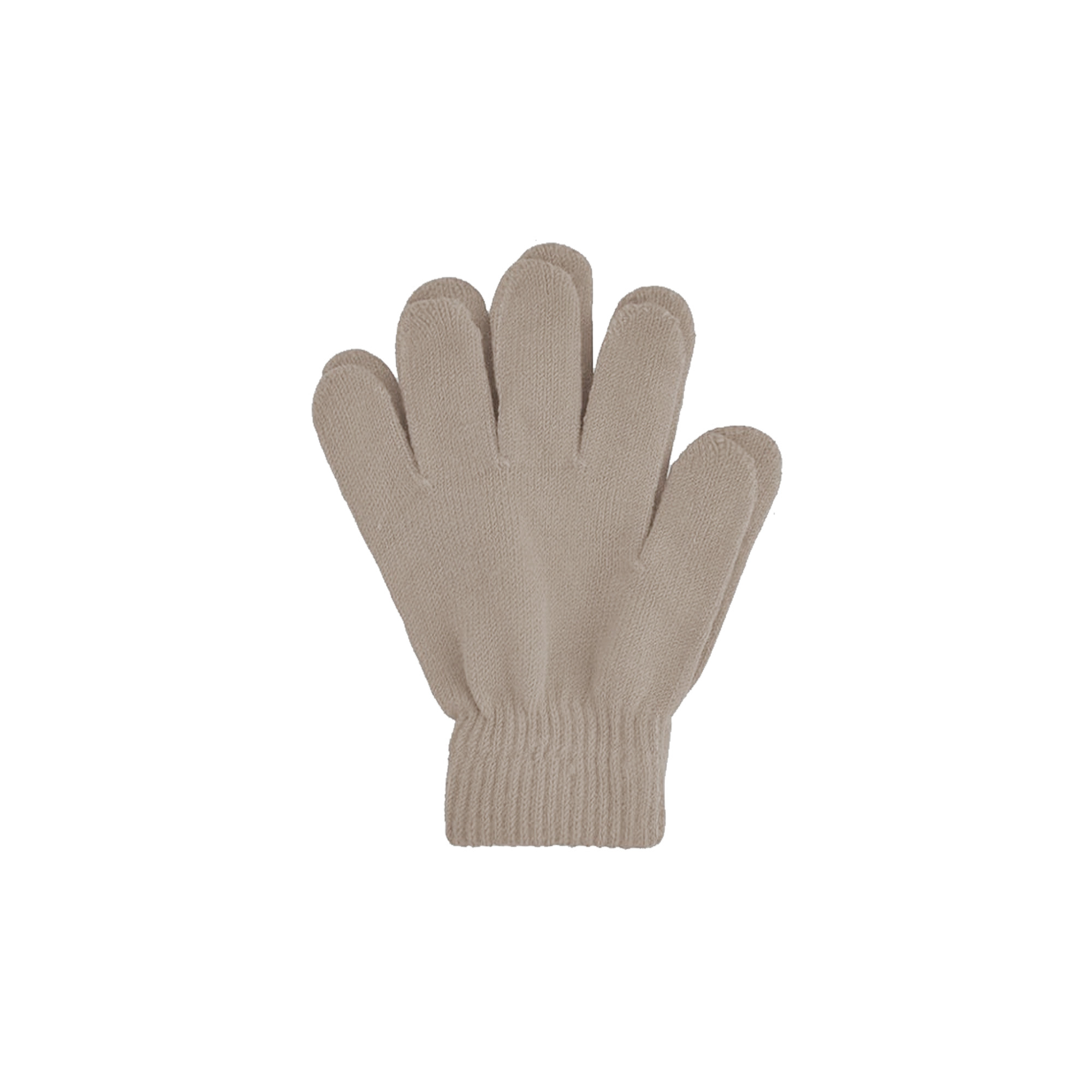 Kids Plain Knitted Gloves with Woven Label - Image 5