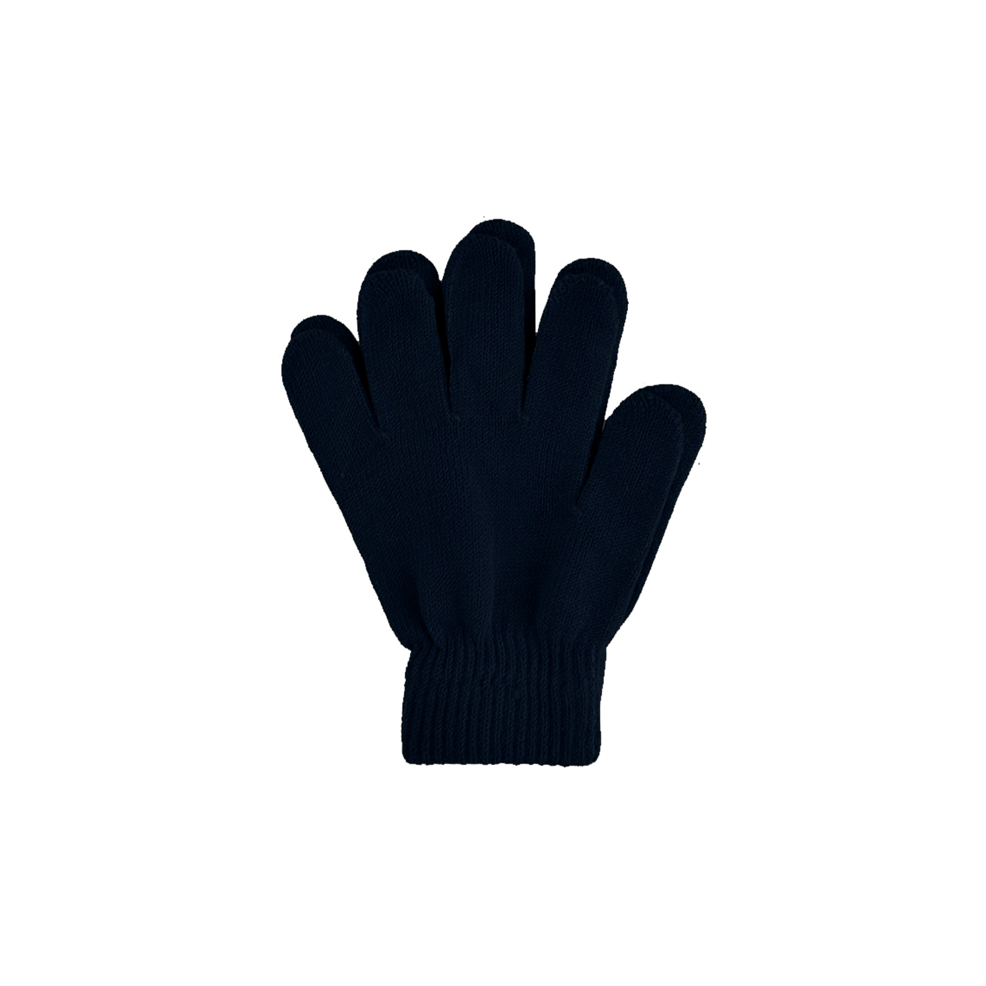 Kids Plain Knitted Gloves with Woven Label - Image 13