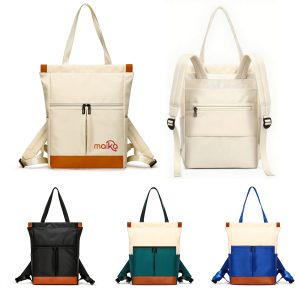 Convertible Nylon Backpack to Tote Bag