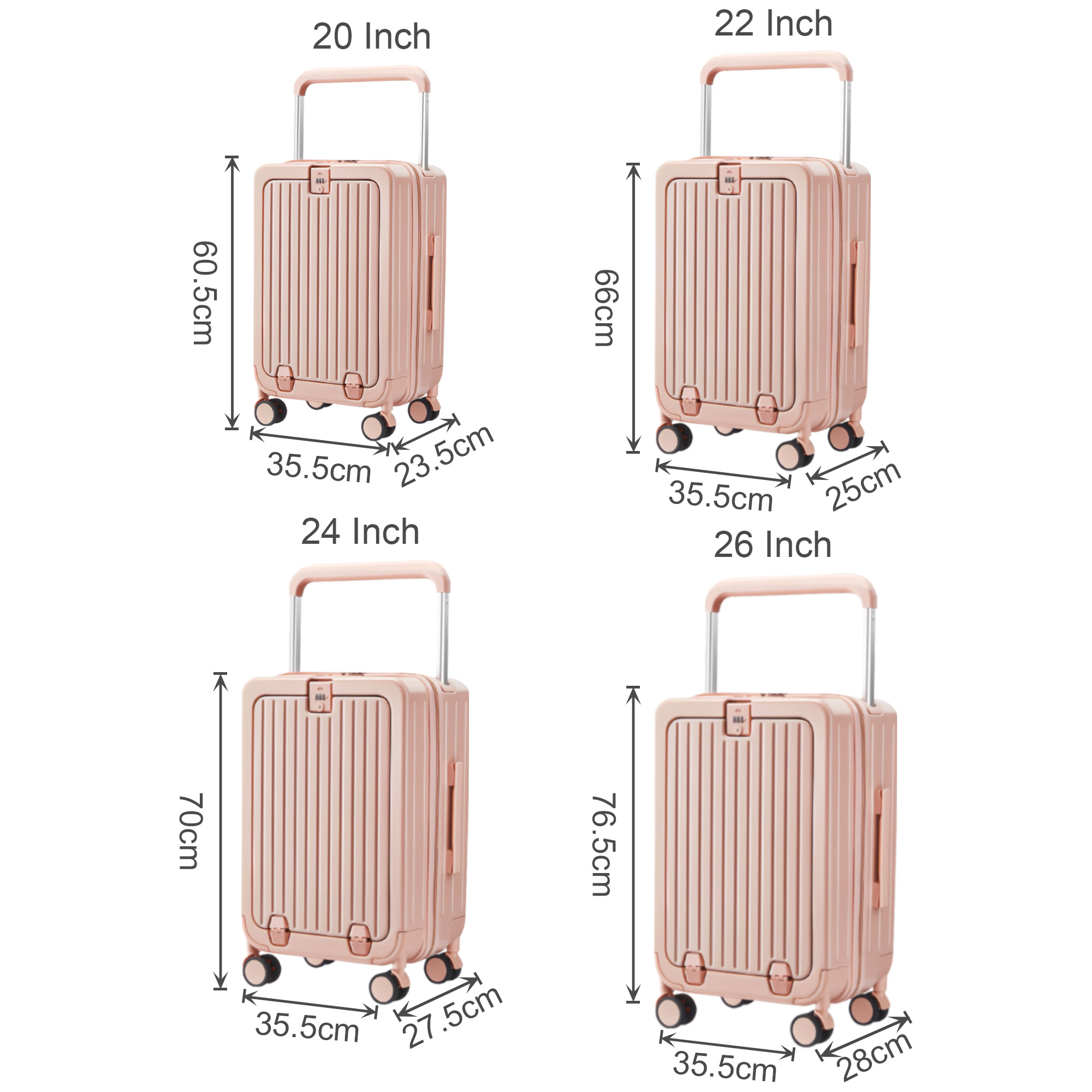 Travel Hardside Suitcase - Image 8