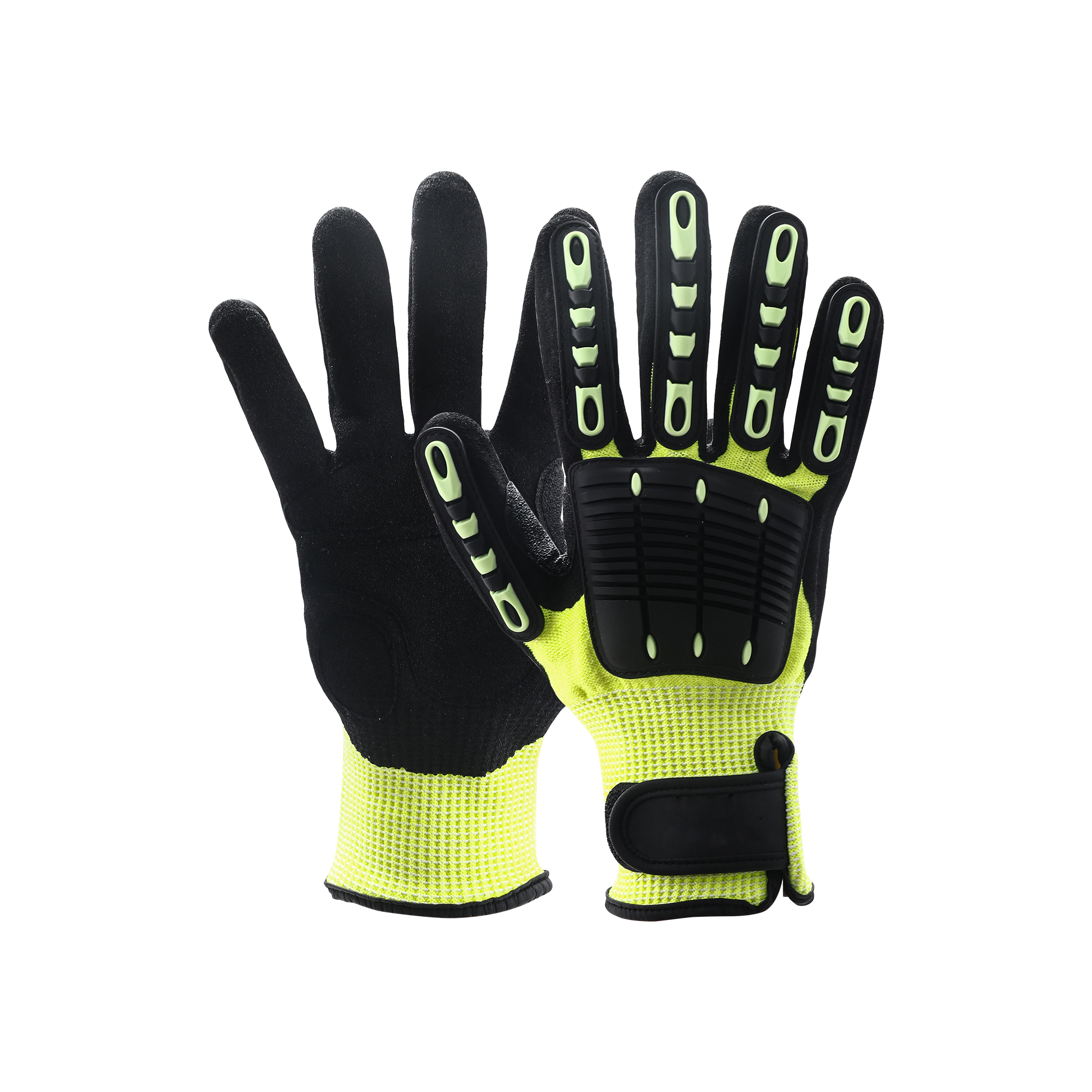 Heavy Duty Safety Work Gloves With Wrist Lock & Palm Guard - Image 3