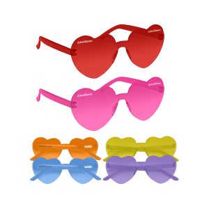 Heart Shaped Party Glasses