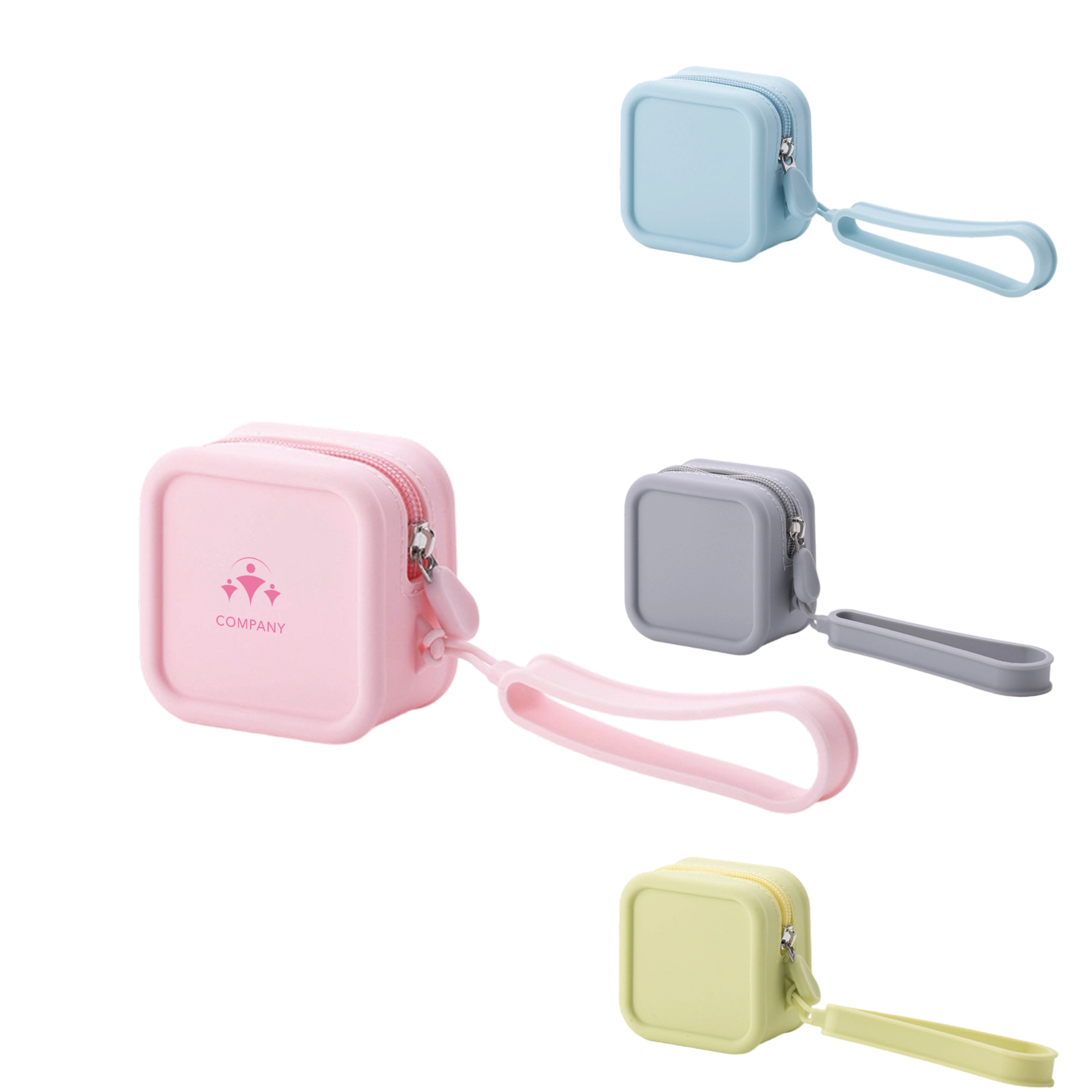 Square Silicone Coin Pouch