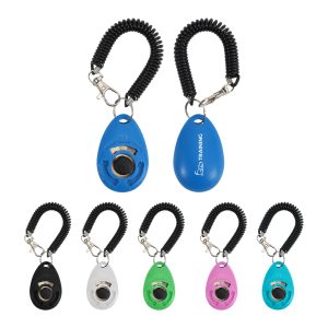 Pet Training Clicker with Coiled Lanyard