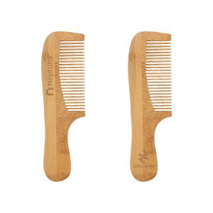 Natural Bamboo Comb With Handle