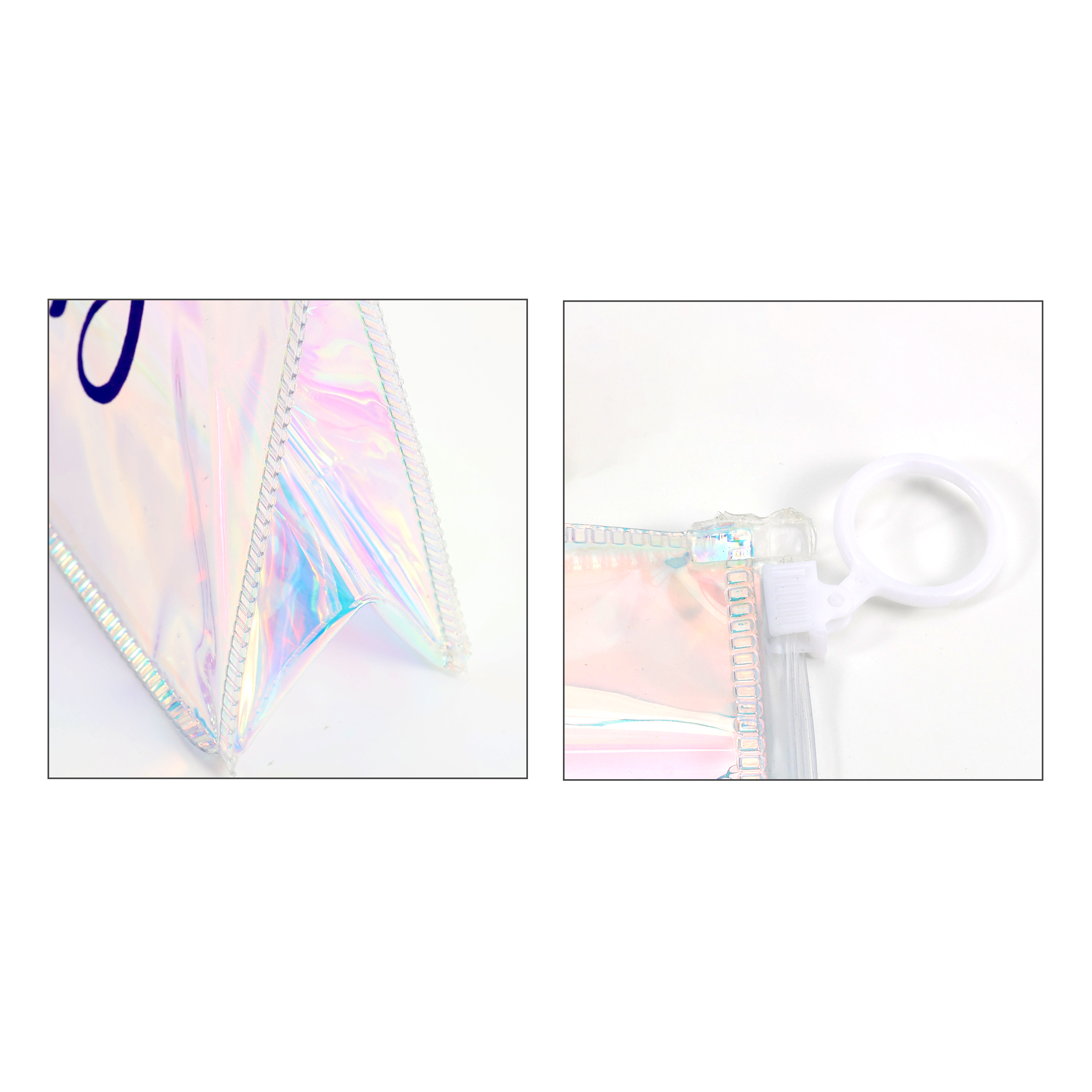 Custom Ziplock Holographic Cosmetic Bag - Image 7