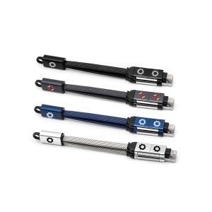 60W 4-in-1 Braided Charging Cable  with Keyring