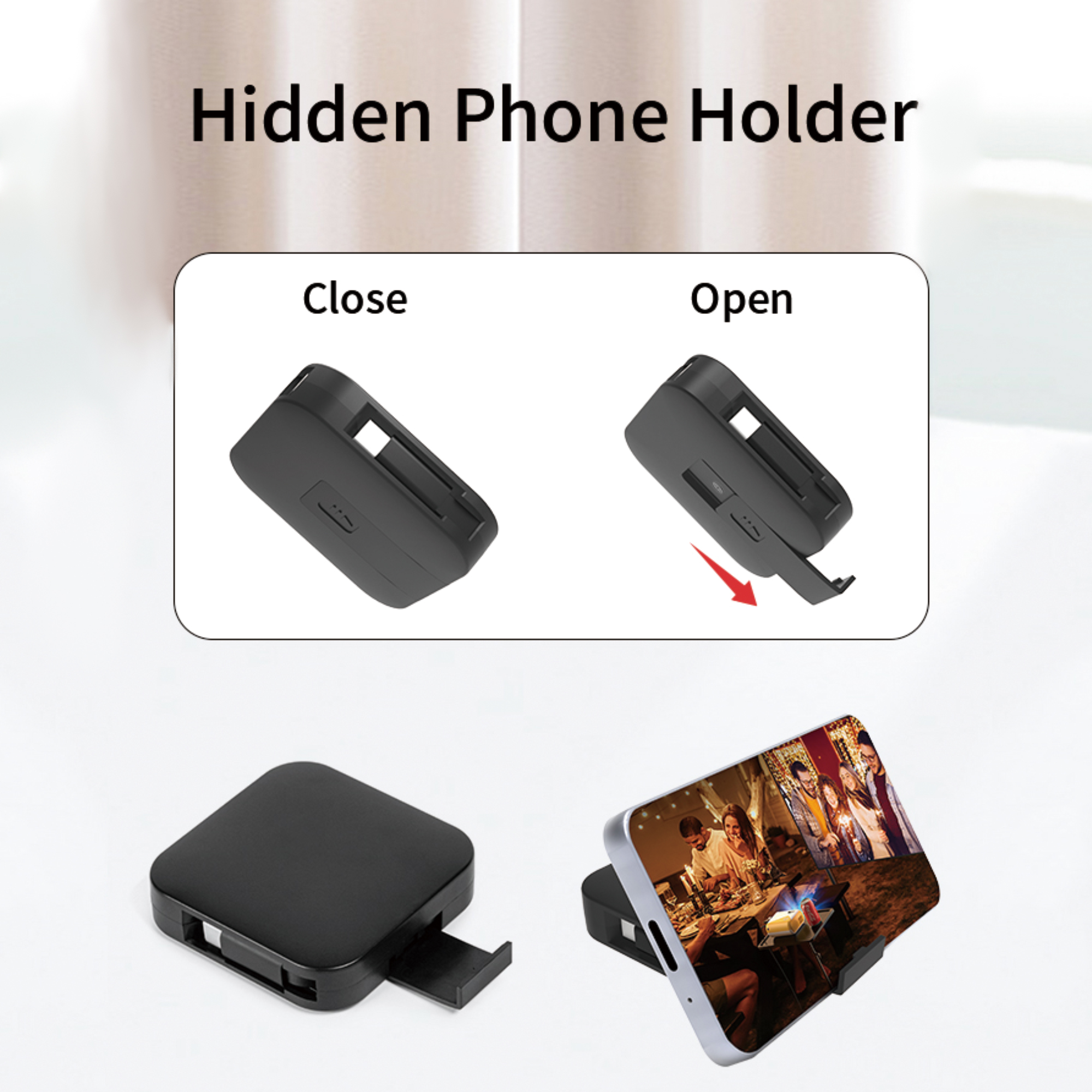 60W 4-in-1 Retractable Charging Cable with Phone Stand - Image 8