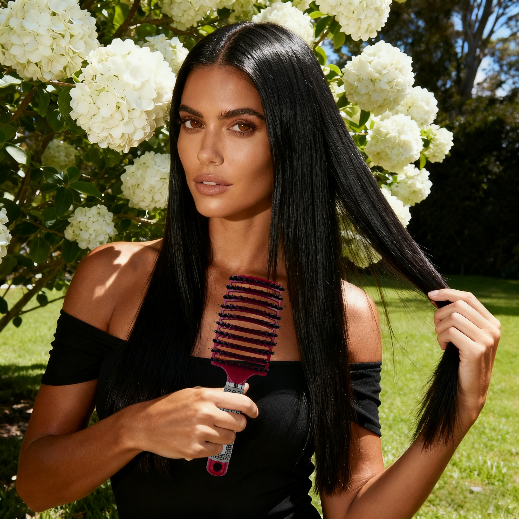 Detangler Bristle Hairbrush - Image 14