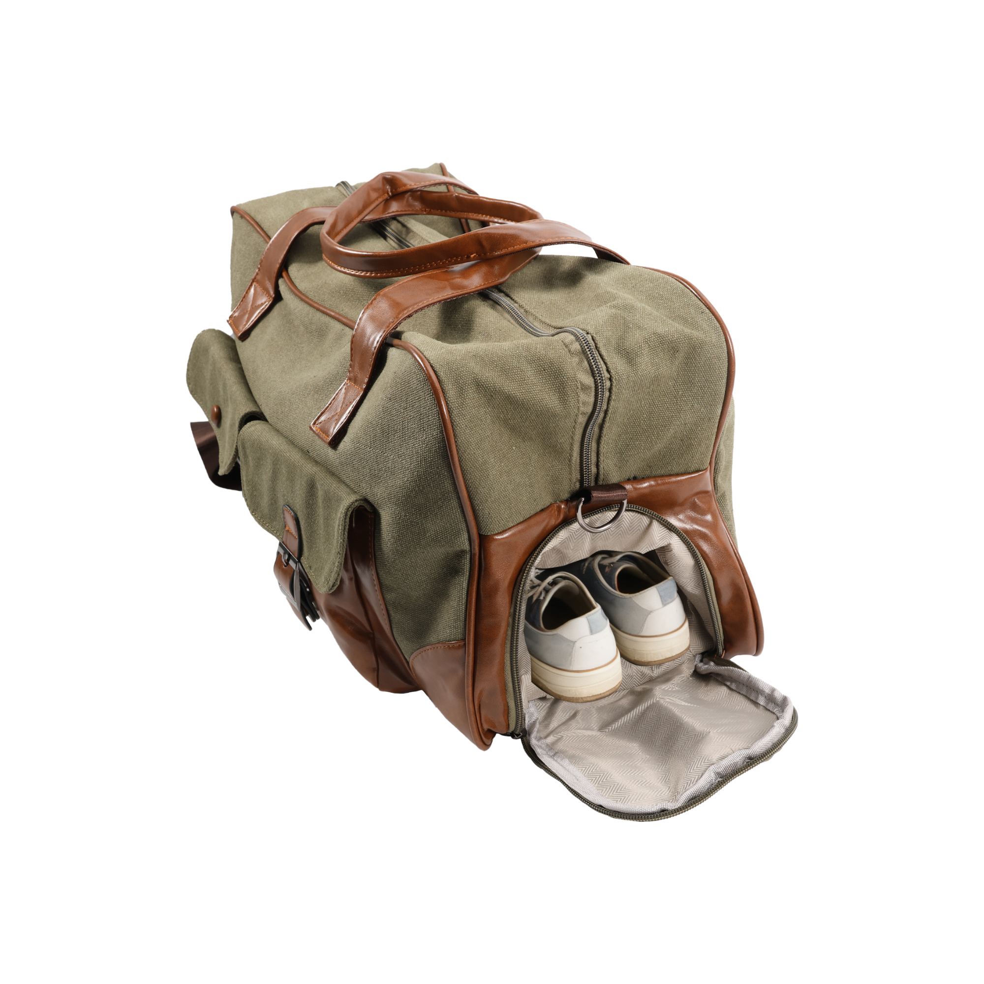 Vintage Canvas Duffle Bag - Image 8