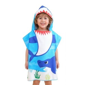 100% Double-Sided Fleece Sublimation Kids Hooded Change Towel
