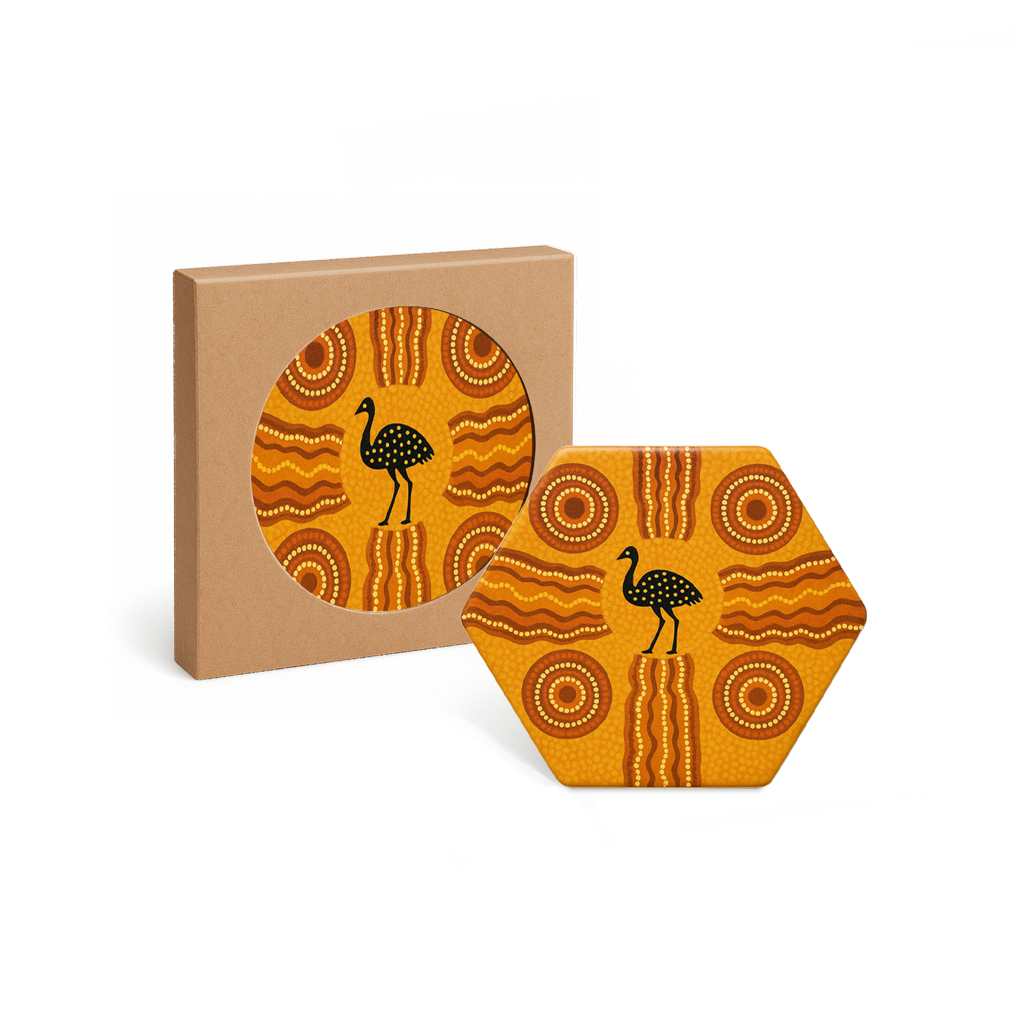 Hexagon Ceramic Coaster