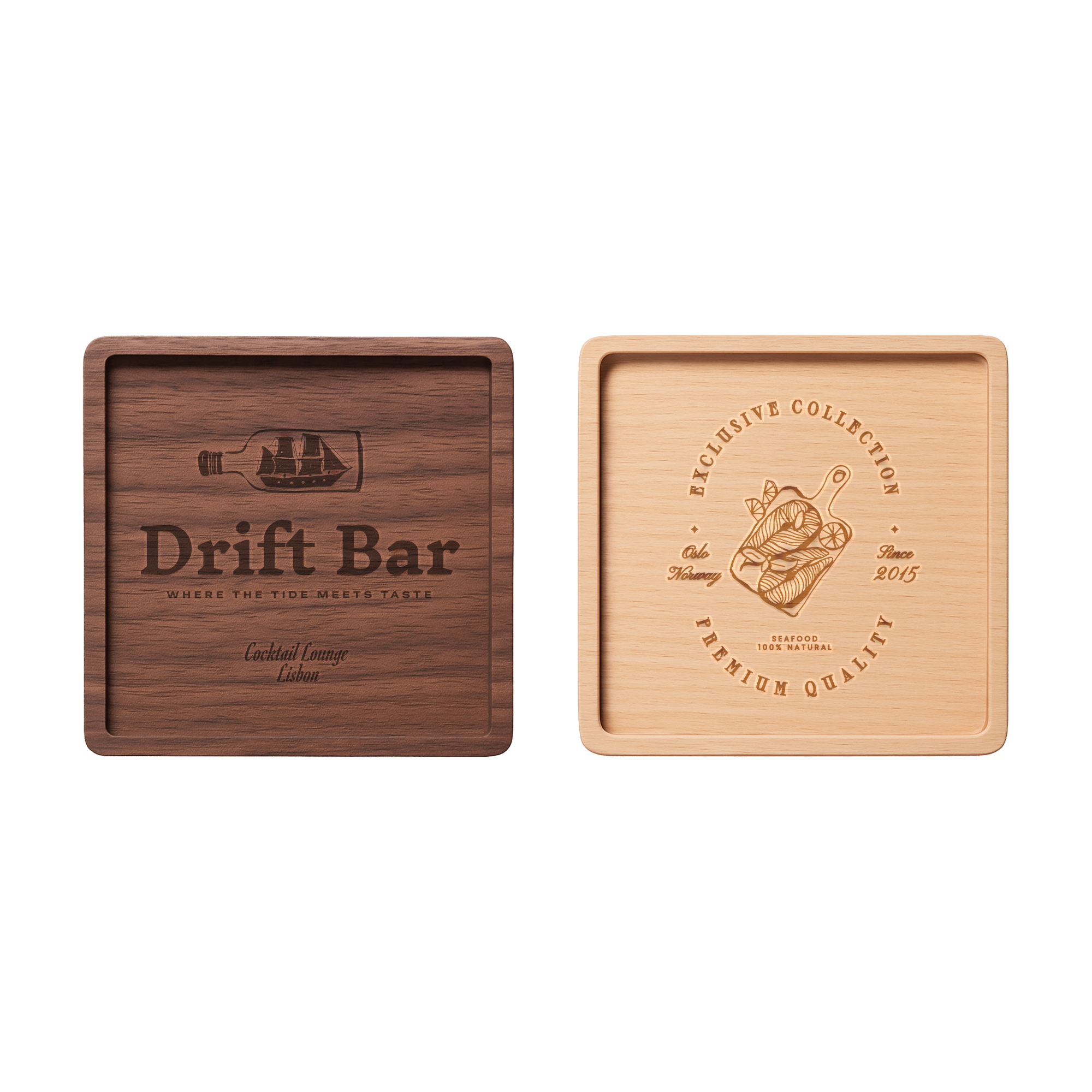 Square Wooden Coaster