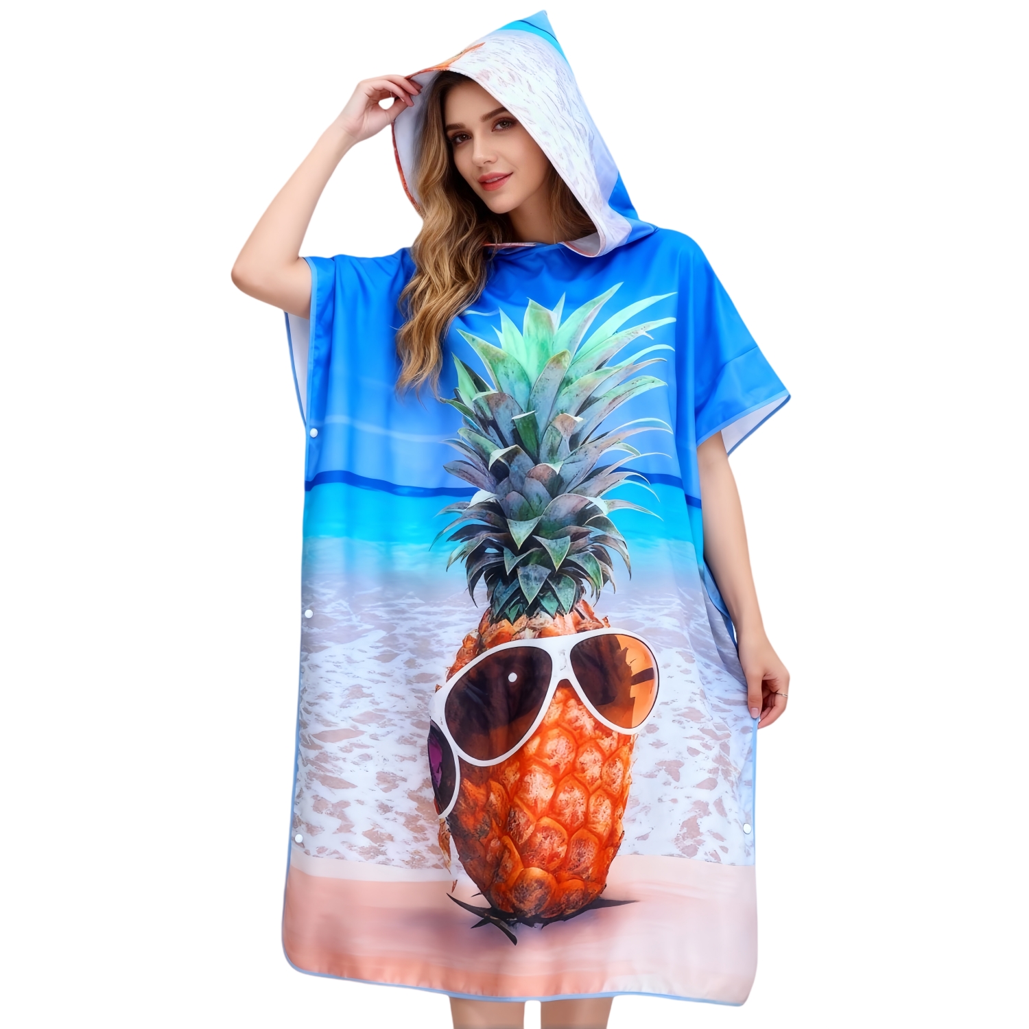 100% Microfibre Sublimation Adults Hooded Change Towel