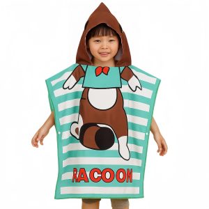 100% Microfibre Sublimation Kids Hooded Change Towel