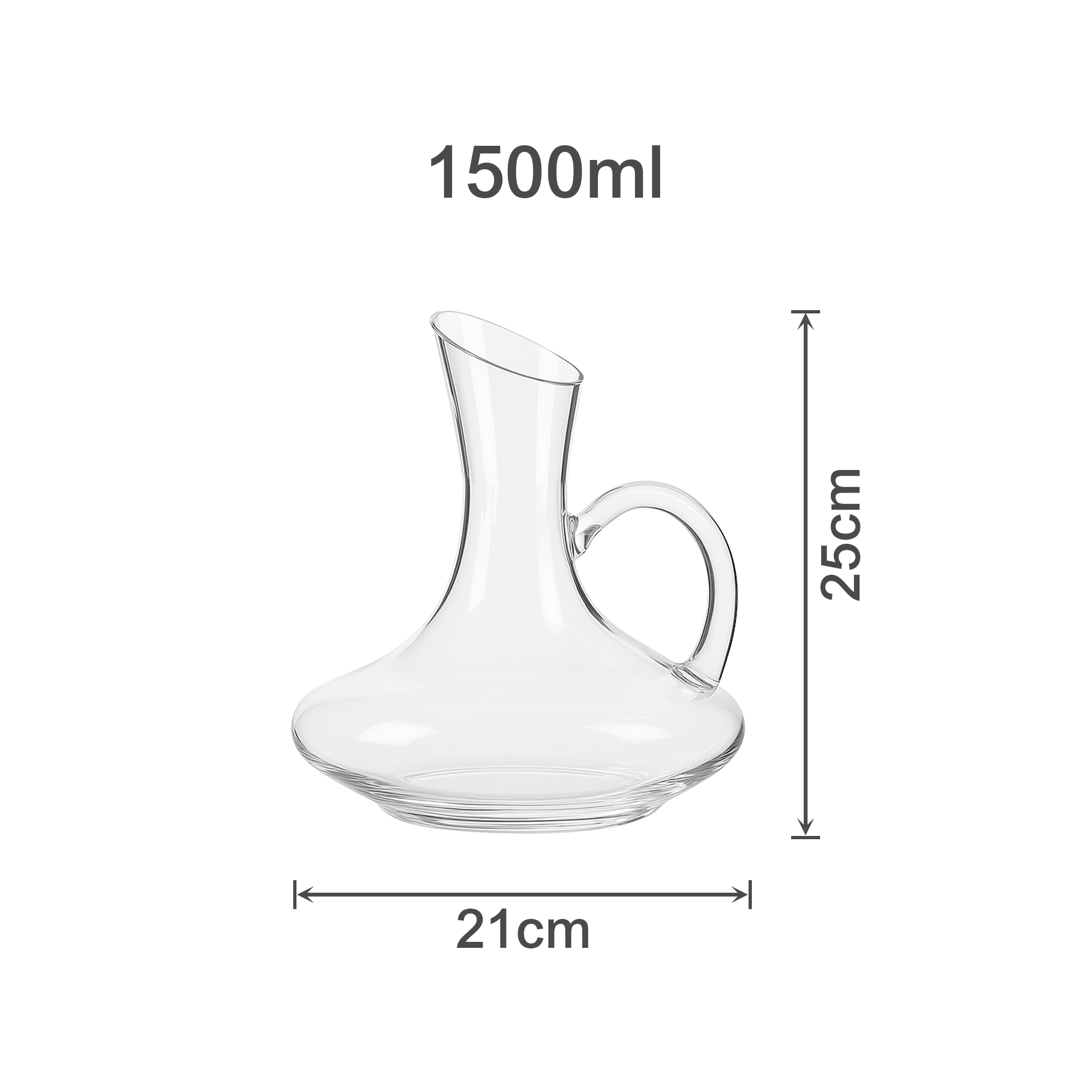 Handled Wine Decanter - Image 3
