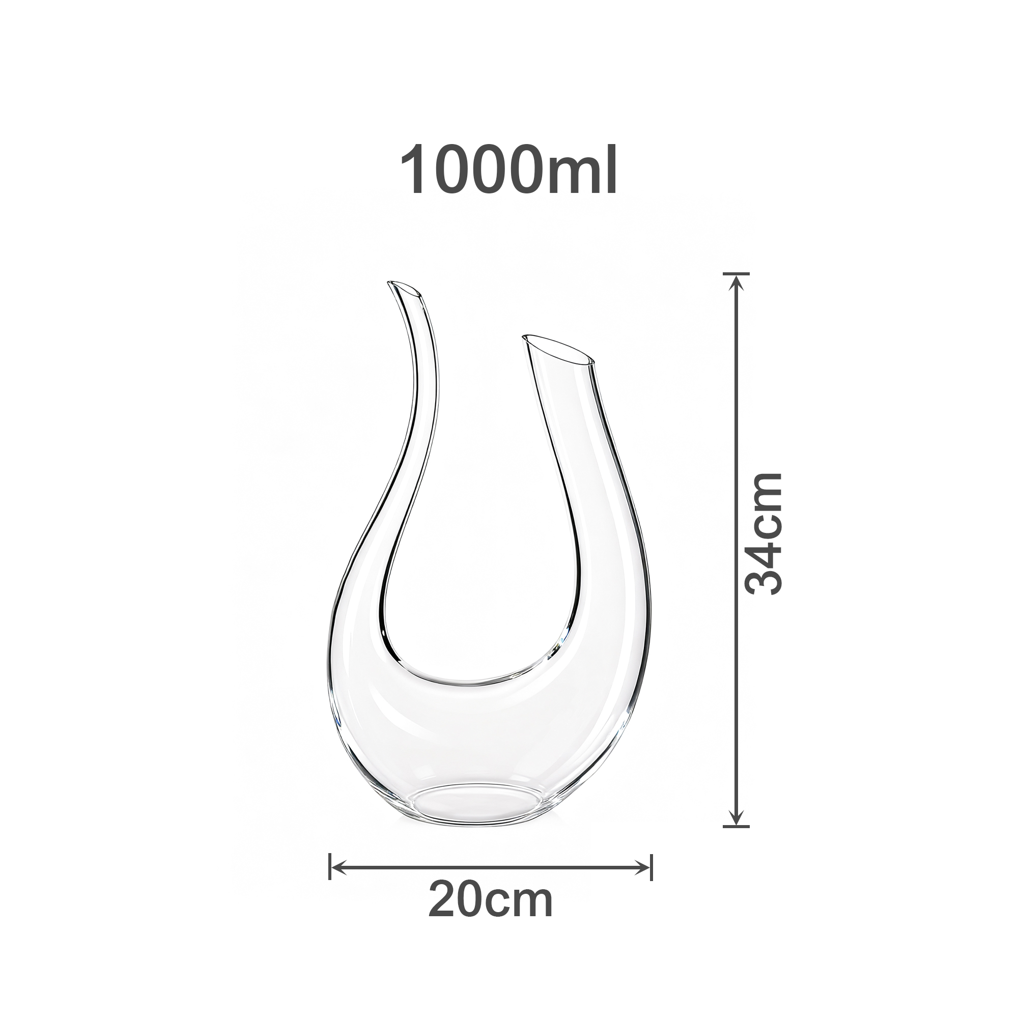 U-Shaped Wine Decanter - Image 3