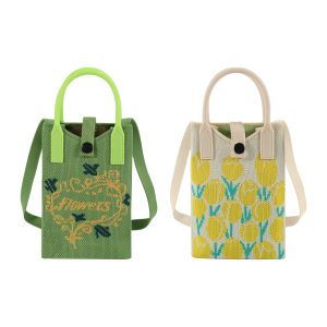 Knitted Phone Crossbody Bag with Handle