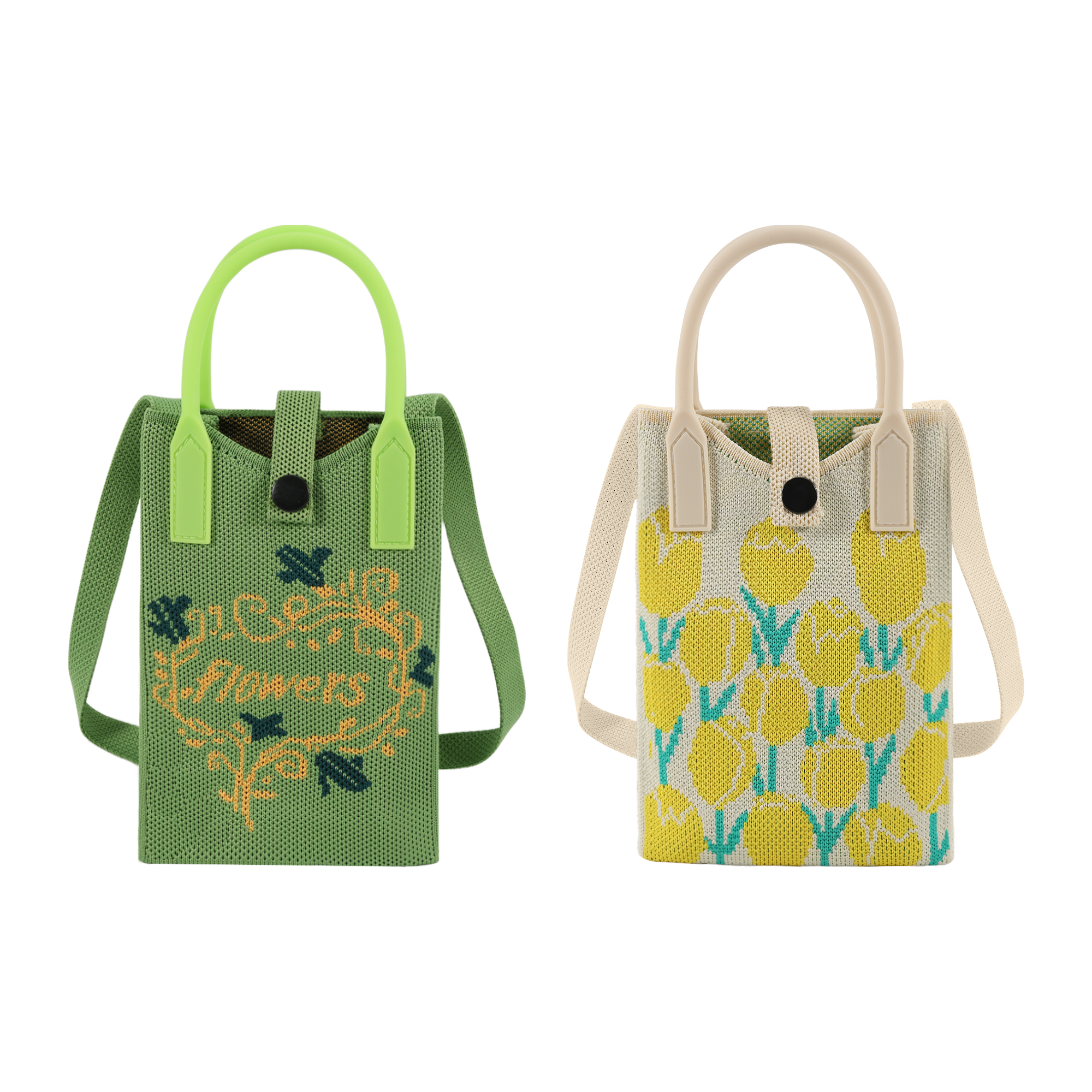 Knitted Phone Crossbody Bag with Handle