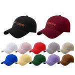 6 Panel Cotton Hard Top Pure Baseball Cap