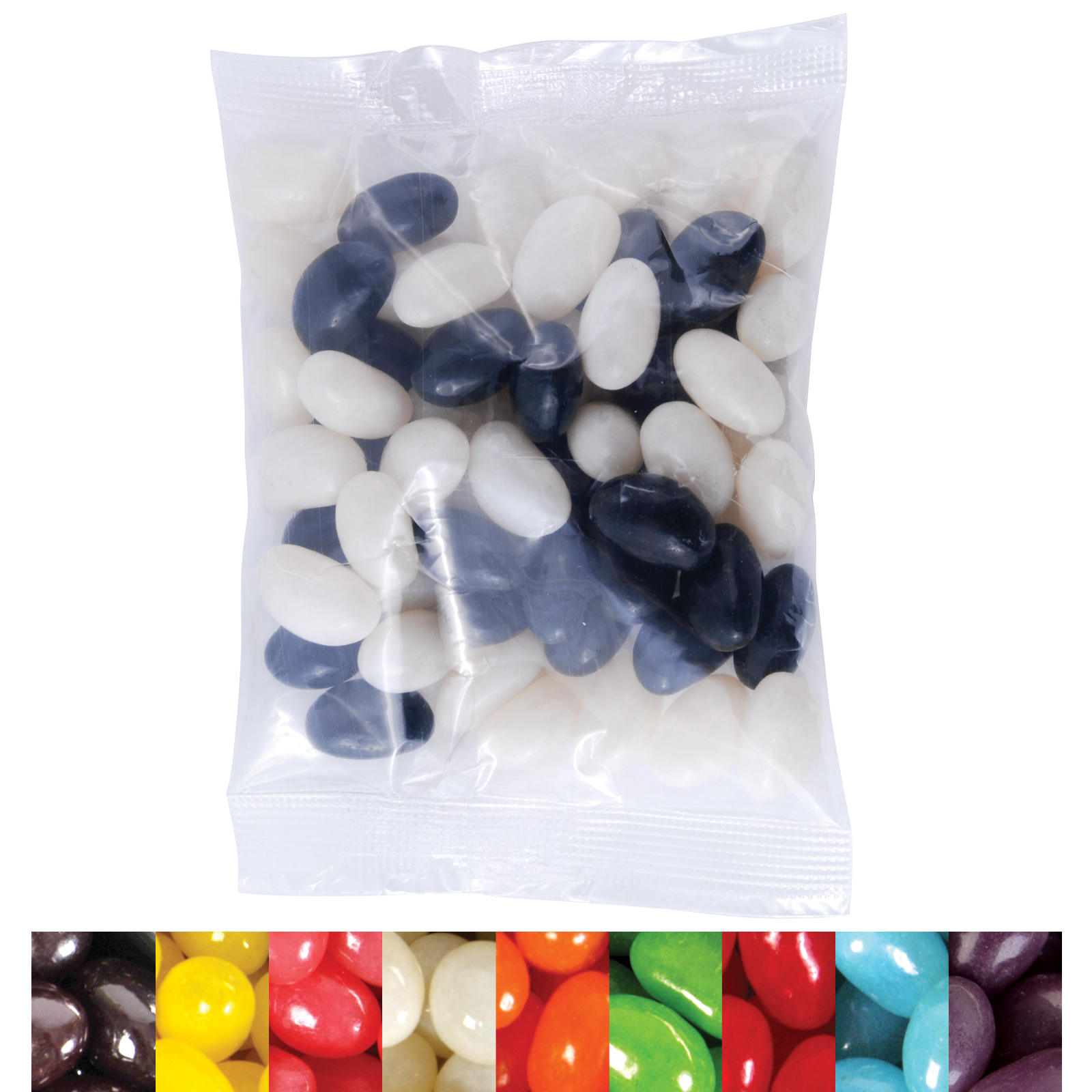 Corporate Colour Mini Jelly Beans in 50 Gram Cello Bag - Image 2