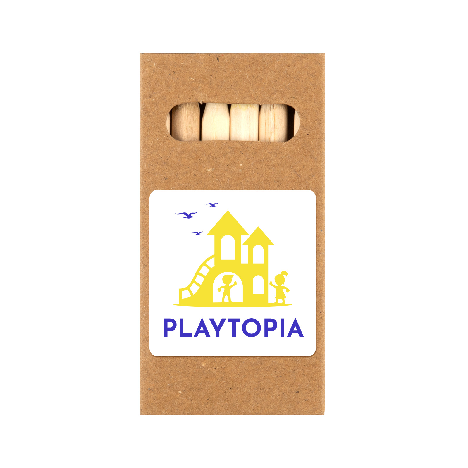 Colouring Short Handle Cotton Bag & Pencils - Image 8