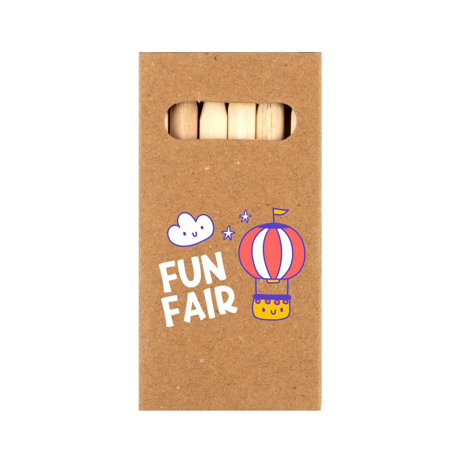 Colouring Short Handle Cotton Bag & Pencils - Image 6