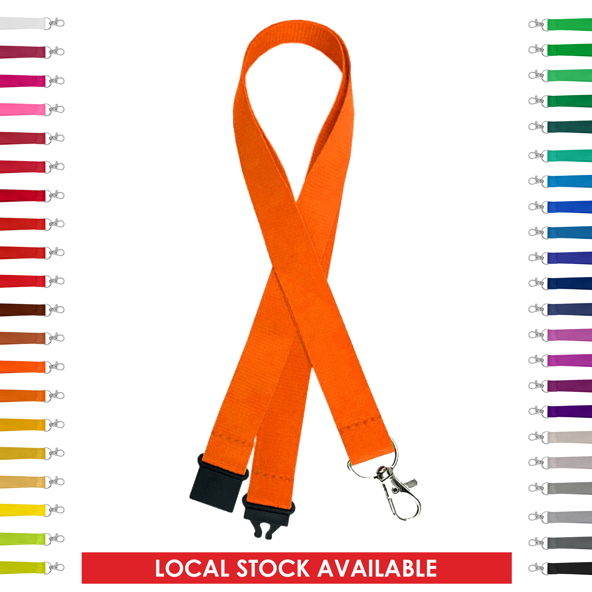 Polyester Lanyards – 20mm (Local Stock)