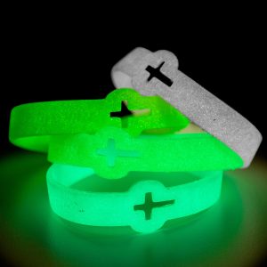 Neon Glow Silicone Wrist Band Custom Design