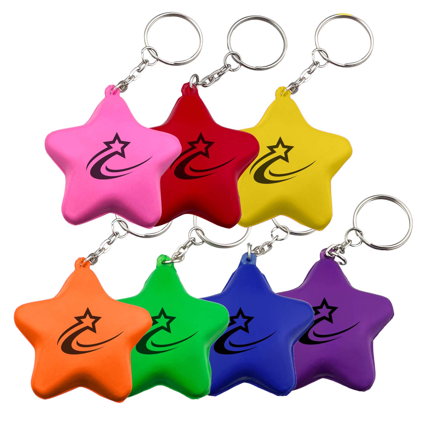 Stress Star Key Ring