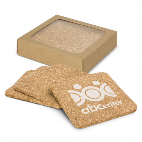 Oakridge Cork Coaster Square - Set of 4 - Image 2