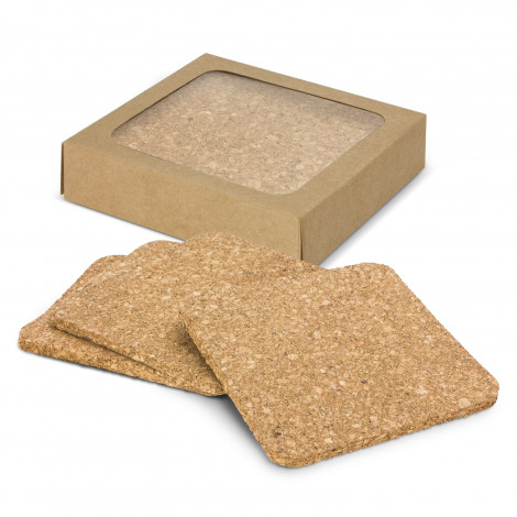 Oakridge Cork Coaster Square - Set of 4 - Image 3