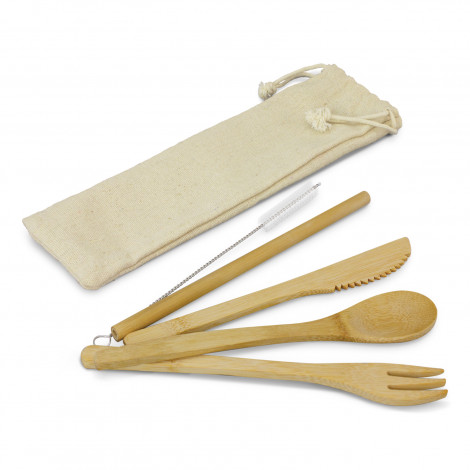 Bamboo Cutlery Set - Image 4