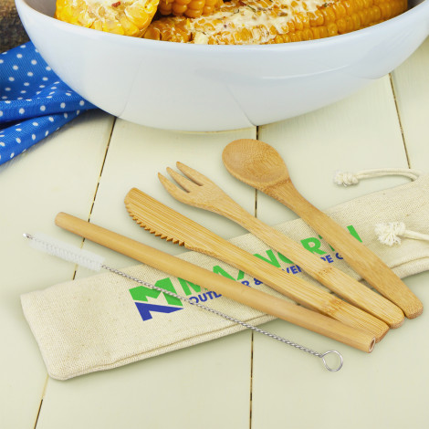 Bamboo Cutlery Set - Image 5