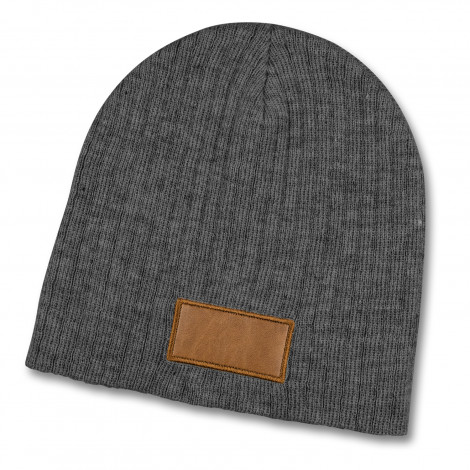 Nebraska Heather Cable Knit Beanie With Patch - Image 3