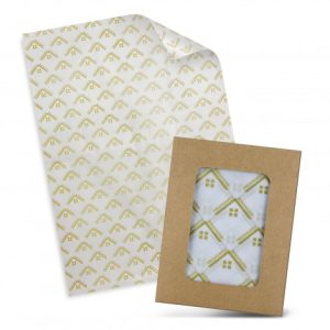 Custom Tissue Paper with Envelope - White