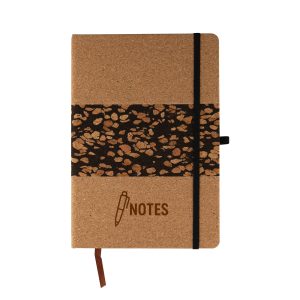Cork and Coffee Grounds Notebook