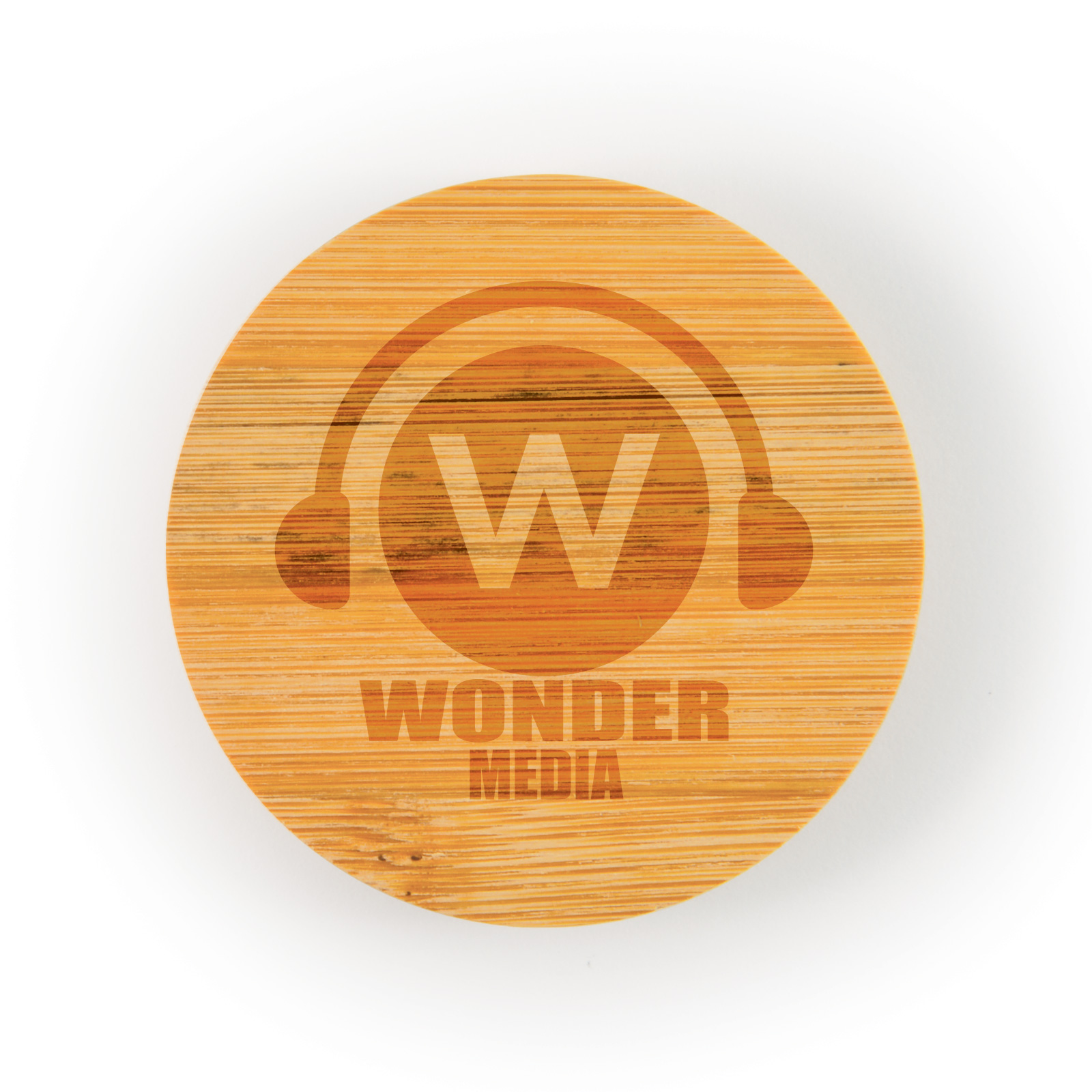 Discus Bamboo Bottle Opener Coaster - Image 5