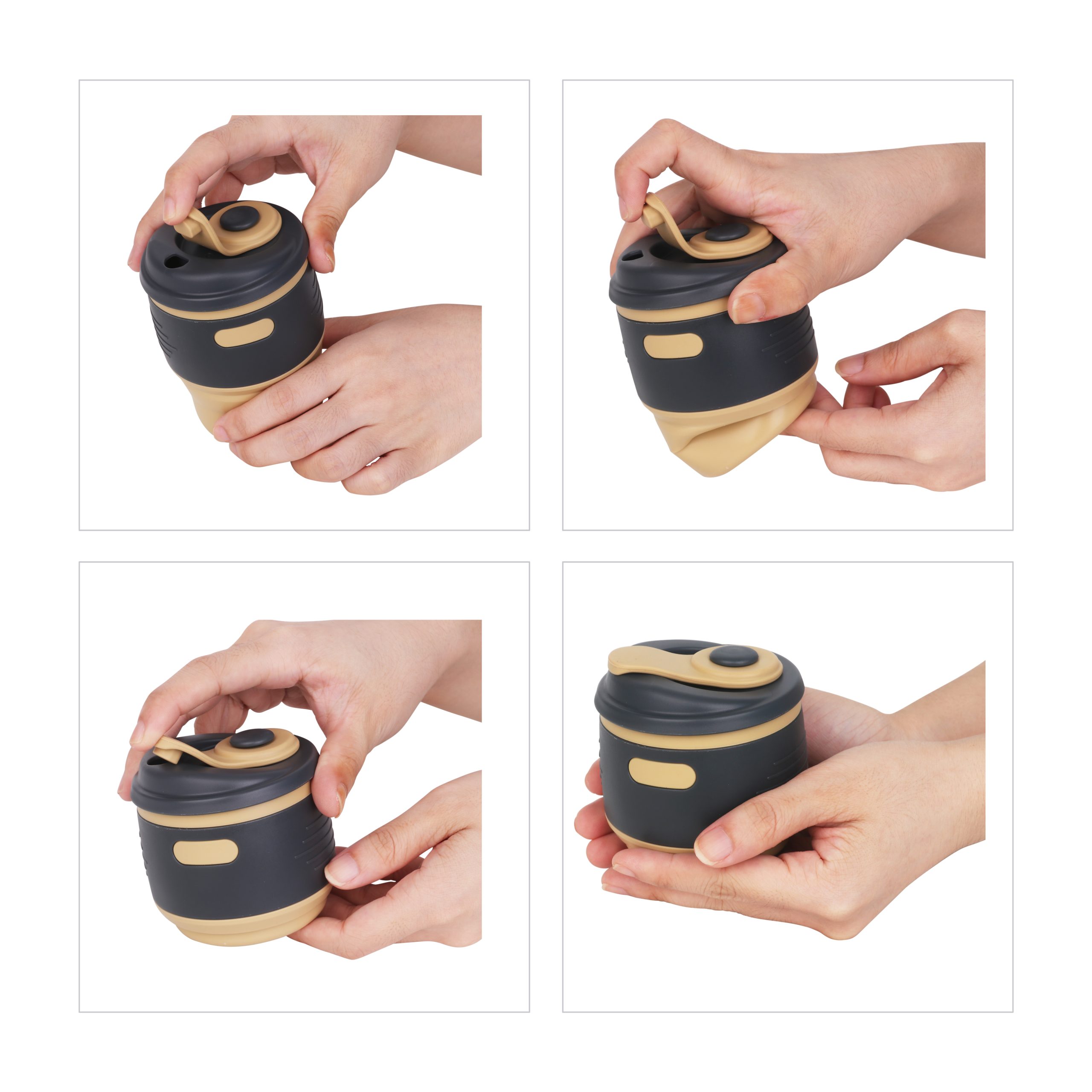 350ml Collapsible Silicone Coffee Cup - Image 13