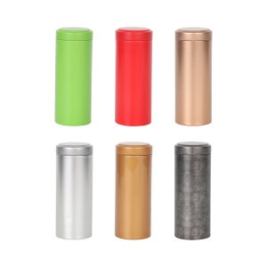 Large Metal Cylinder Tin Canisters (45 x 114mm)