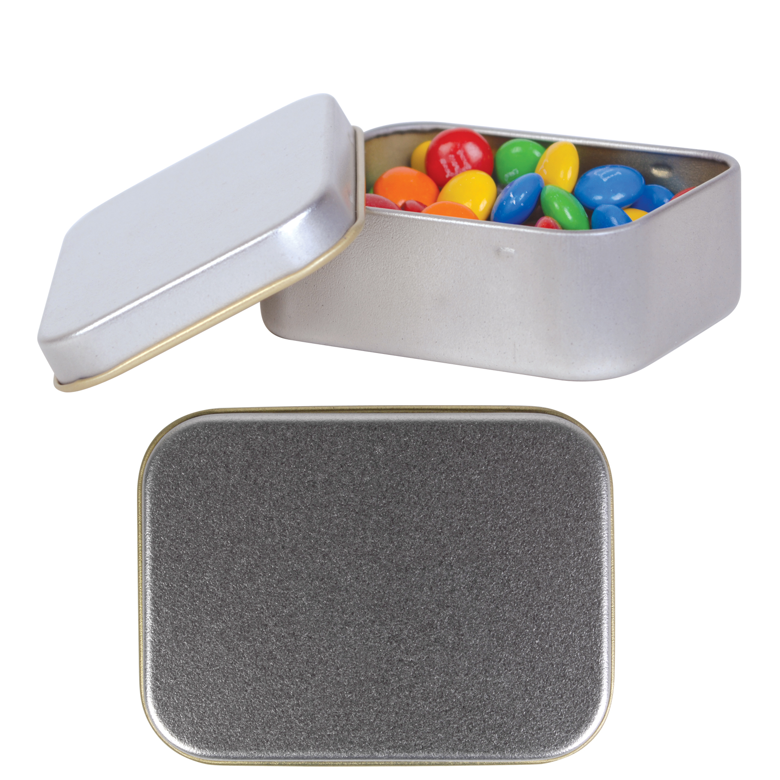 M&M's in Silver Rectangular Tin - Image 2