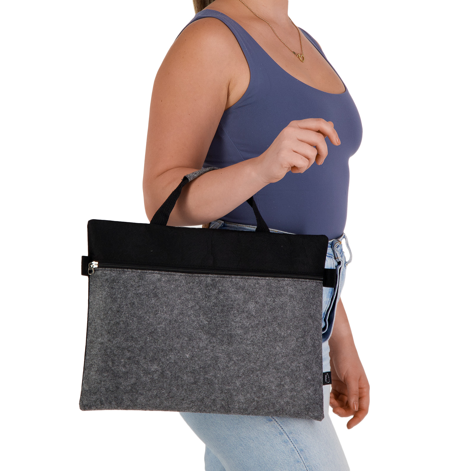 Montana RPET Felt Satchel - Image 8
