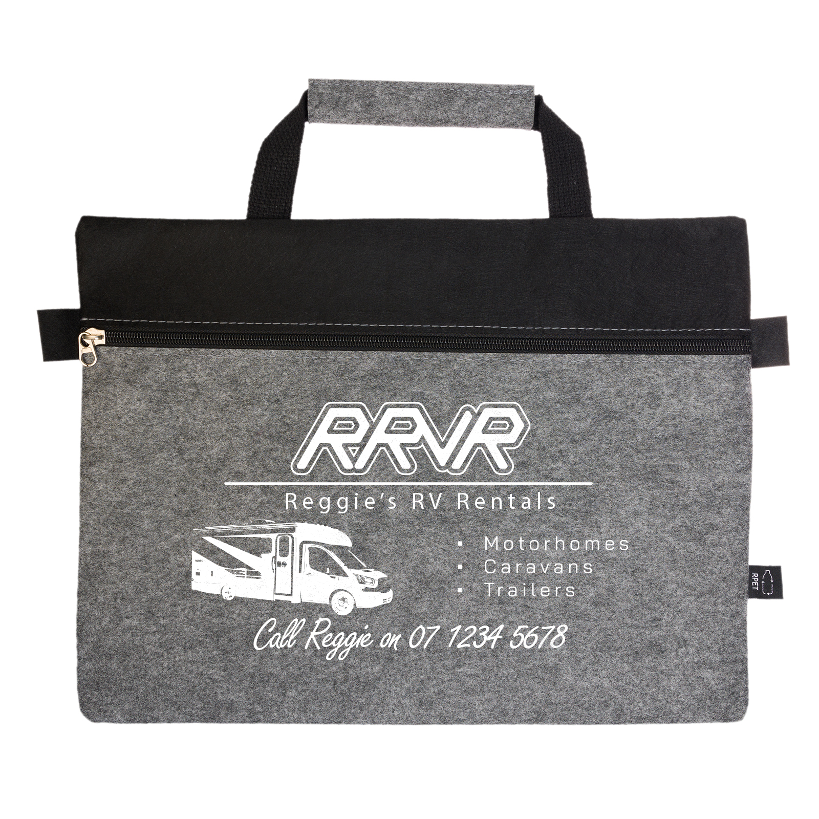 Montana RPET Felt Satchel - Image 5