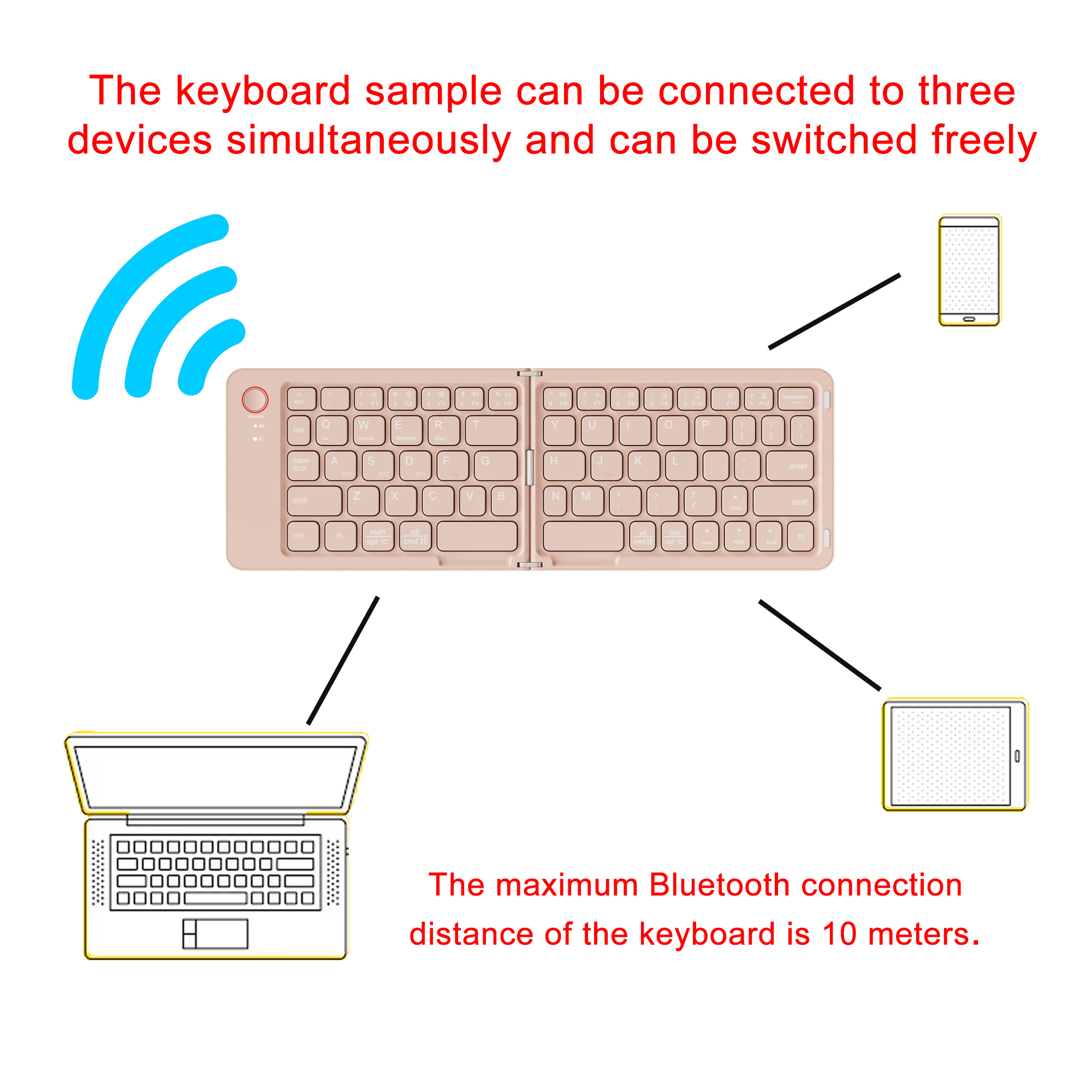 Wireless Foldable Keyboard - Image 8