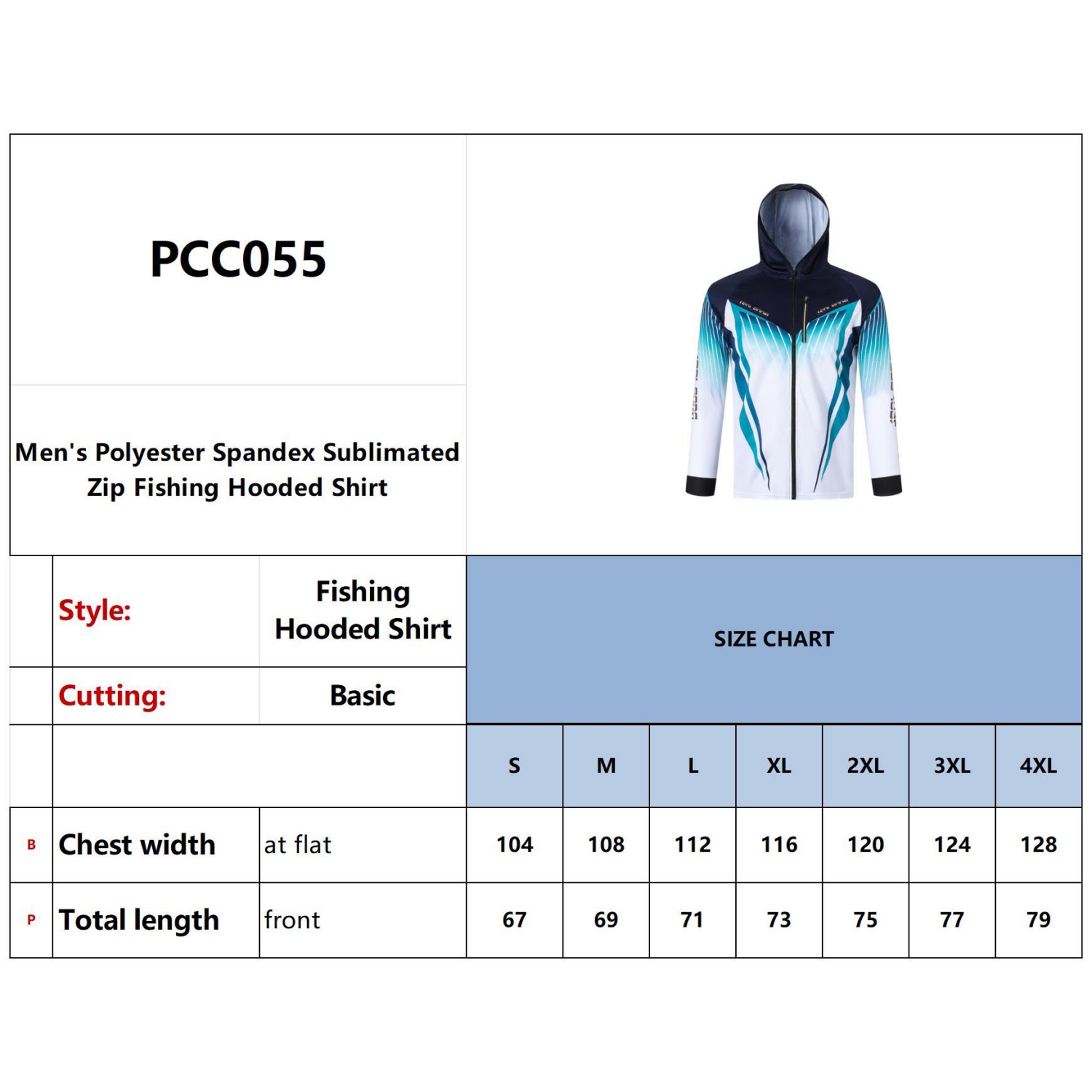 Men's 100% Polyester Sublimated Fishing Hooded Jacket - Image 11