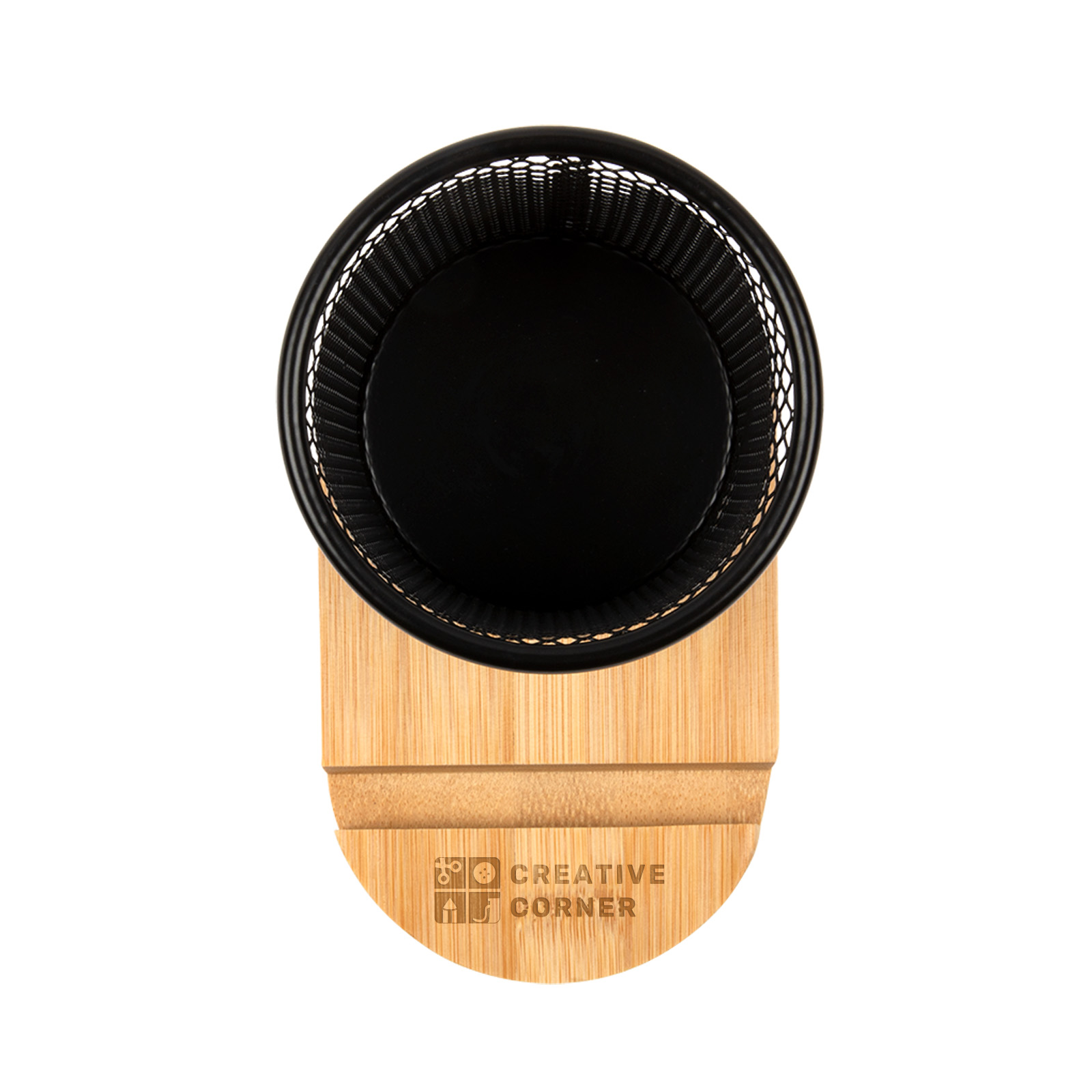 Bamboo Pen Tidy Phone Stand - Image 4