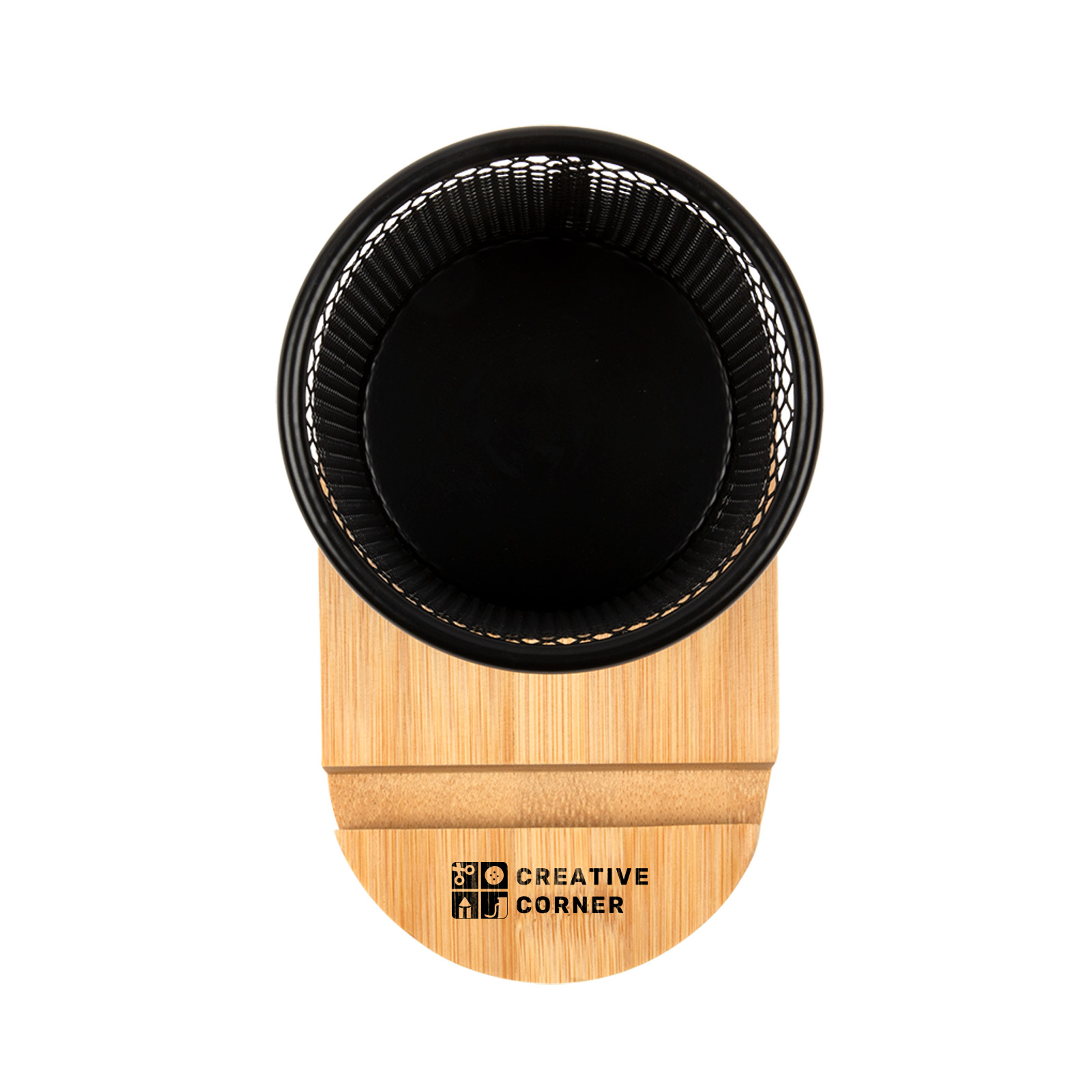 Bamboo Pen Tidy Phone Stand - Image 2