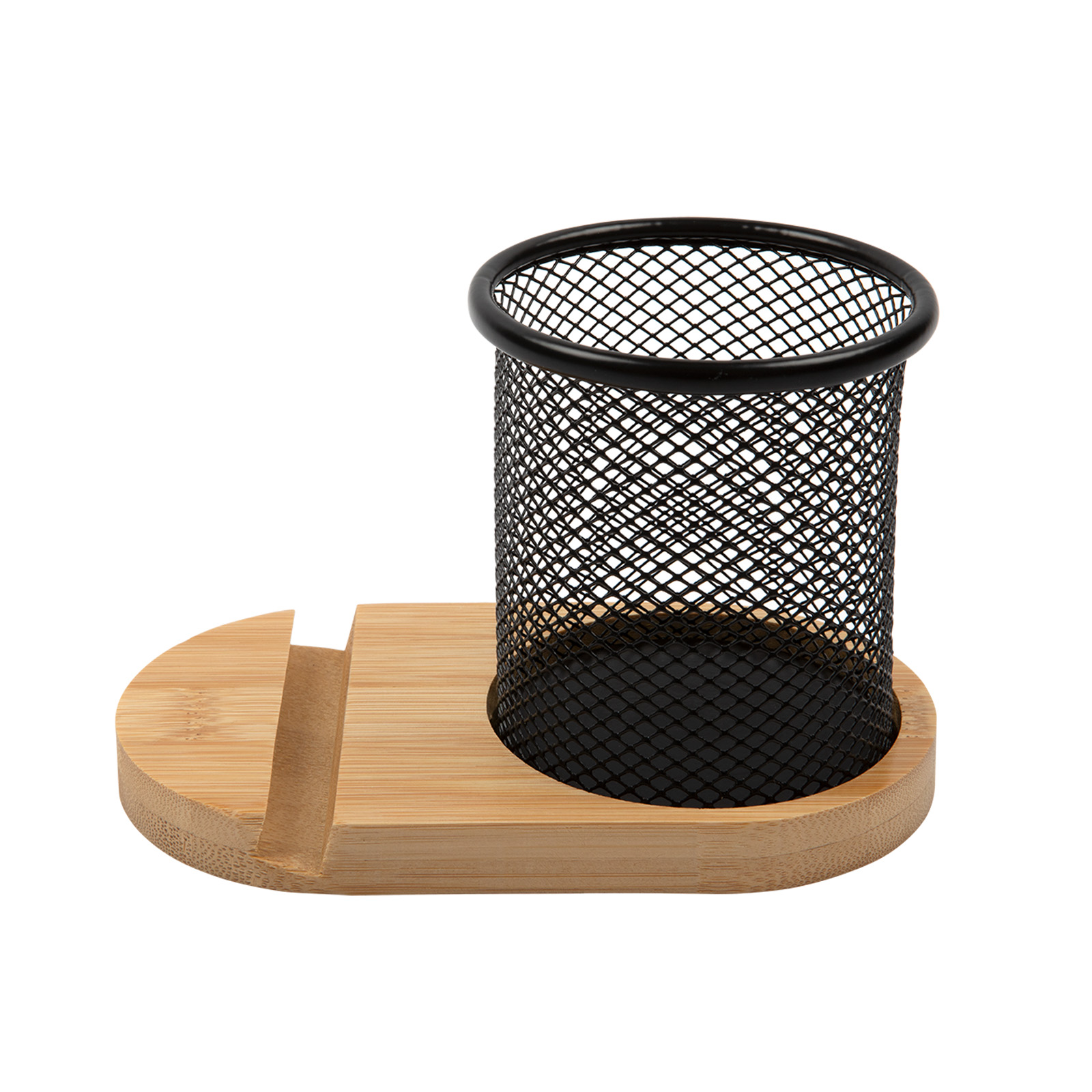 Bamboo Pen Tidy Phone Stand - Image 6